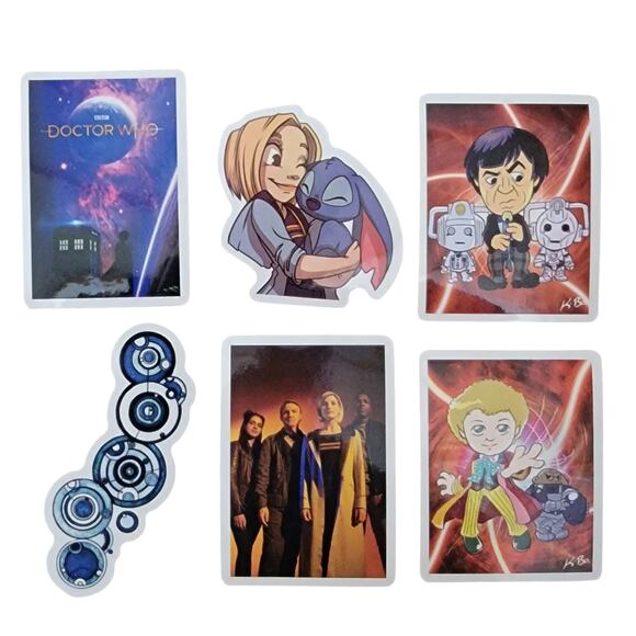 Doctor Who Stickers Lot 50 Stocking Stuffer Tardis Time Lord Daleks Whovian Gift - Picture 6 of 10
